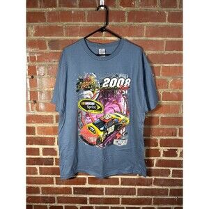 Vintage Y2k NASCAR SPRINT 2008 Tour Short Sleeve Racing Sports Schedule Size XL